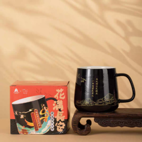 水杯丨花满长安感温变色水杯