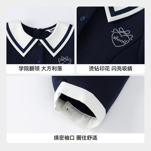 【实体店同款】女童长袖连衣裙秋季新款安奈儿童装AG533316 商品图4