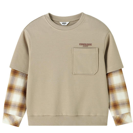 【实体店同款】男童圆领长袖上衣秋季新款安奈儿童装AB531128 商品图6