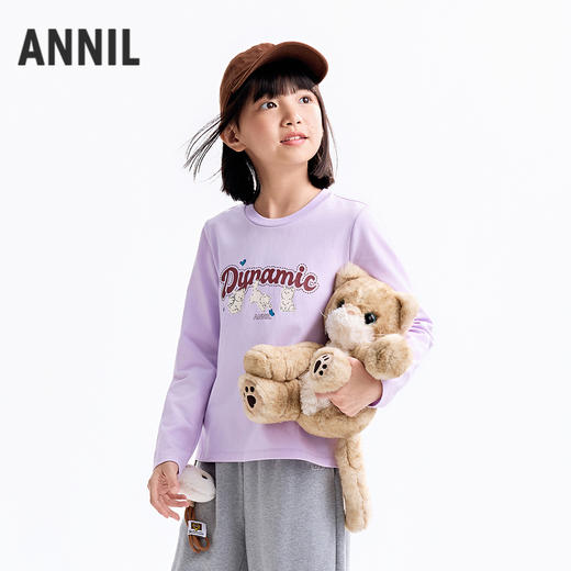 【实体店同款】女童长袖针织衫秋季新款安奈儿童装AG531321 商品图1