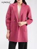 【商城同款】阿菁娜翻领粉色甜美气质显瘦绵羊毛大衣F30D211098 商品缩略图2