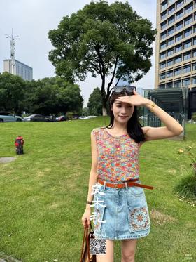 通勤——牛仔短裙（腰带）