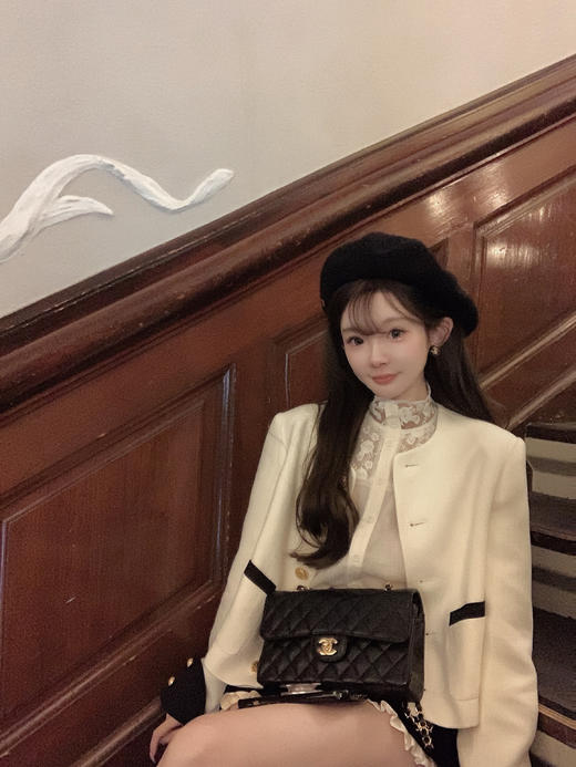 金蘑菇菇 奥斯汀手工坊/白金小香套组 早秋英式精致感时尚套装 商品图1