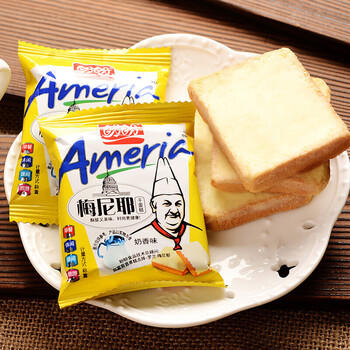 盼盼  梅尼耶干蛋糕 饼干早餐点心干酪蛋糕零食面包干奶香味 700g/箱 /休闲食品 /饼干 /酥性饼干 商品图1