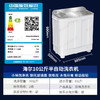 海尔（Haier）洗衣机半自动双缸10公斤双桶大容量老式强劲去污喷淋漂洗波轮洗脱分离 以旧换新 【新品158S】钢化玻璃盖+强劲动力+抗菌波轮XPB100-158S 商品缩略图6