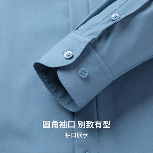 【加绒厚款】圣得西长袖衬衫2025秋男款开衫扛皱易打理百搭上衣 商品图12