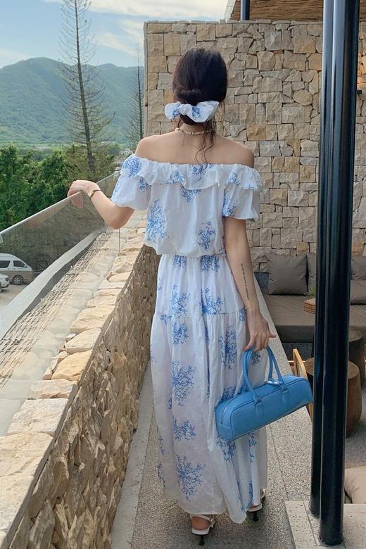 SUMMER & SAGE 优雅蓝色印花套装裙 20858 商品图7