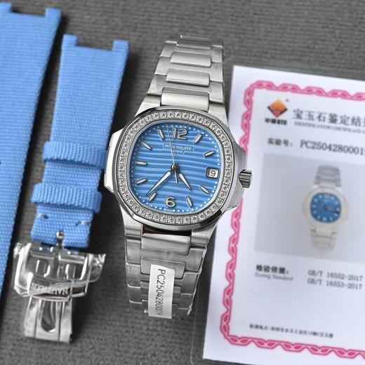 新款百达翡丽最美鹦鹉螺真钻版32尺寸超薄石英女士腕表！（ZT*SH） 商品图1