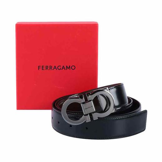 【新品到仓超惠秒】Salvatore Ferragamo 菲拉格慕 男士经典马蹄扣真皮腰带 12414 商品图3