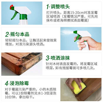 MISTOLIN进口墙体除霉剂545ml墙壁墙面霉斑清除剂去霉菌霉点白墙木材防霉 /家庭清洁/纸品 /家庭环境清洁 /除霉用品 商品图2