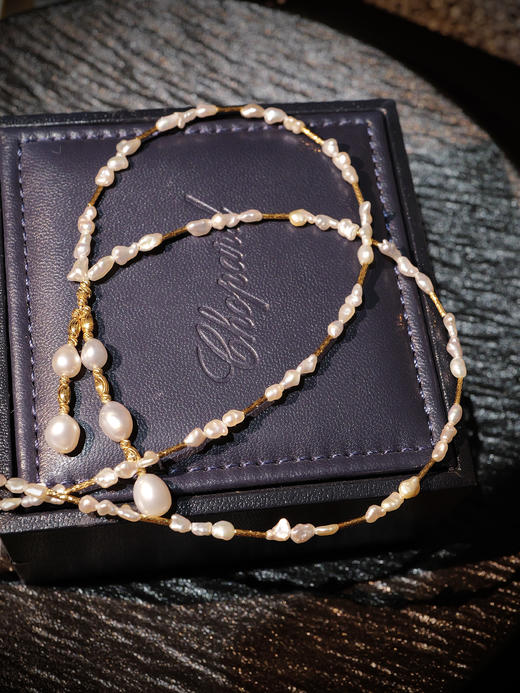 巴洛克18K金 垂落流苏吊坠巴洛克珍珠项链(3-5天左右) 商品图2