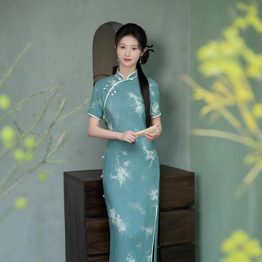 SY25362025年新款旗袍春款长款时尚显瘦复古高档旗袍 商品图1