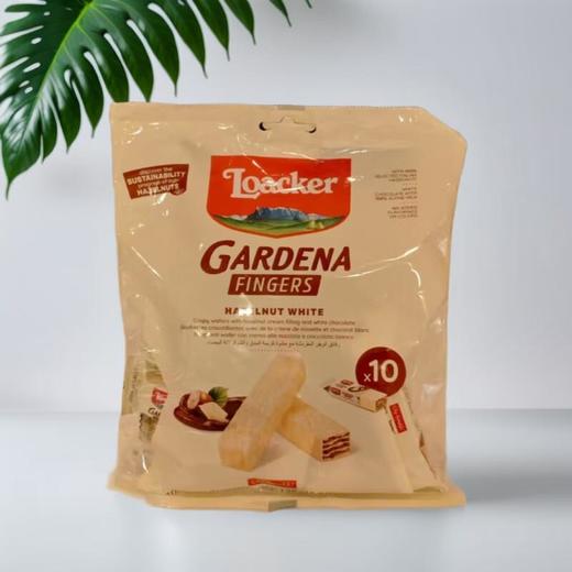 莱家加迪纳榛子味白巧克力手指棒威化饼干 125g/袋 商品图0