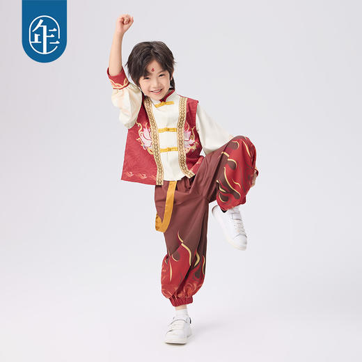 年衣童装男童汉服套装25秋季新款唐装演出服周岁服扭转乾坤汉服套装 商品图0