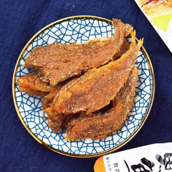 明珠 香酥小黄鱼300g 独立小包中华老字号舟山特产国产即食海味鲜零食 /休闲食品 /海味零食 /鱼零食 商品图1