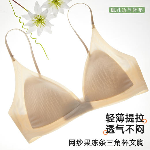 雅黛俪女士文胸夏季薄款三角杯网眼透气轻薄款胸罩 商品图0