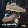 马登2025夏季新款男士纯灰色复古做旧休闲鞋纳瓦霍百搭厚底板鞋子 商品缩略图0