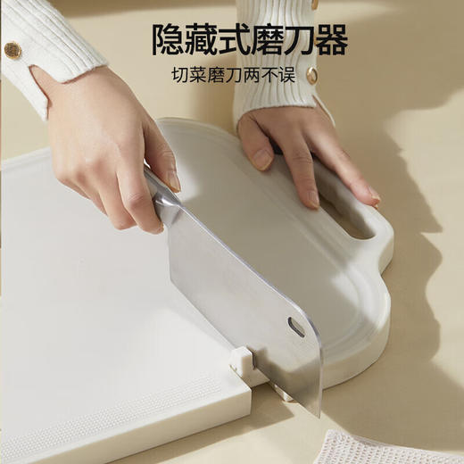 Velosan温仑山家用鹅卵石抗菌加厚不锈钢双面菜板-VE028 商品图7