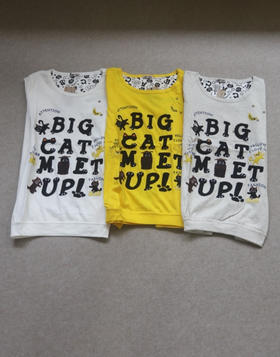 简单粗暴的 哈！女段 Rough 减龄小可爱 薄棉 A型小微垮 短袖Tee