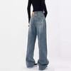 DANMO复古高腰直筒牛仔裤｜宽松0束缚，拉长腿部比例 商品缩略图3