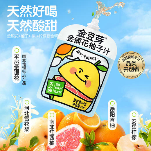 【送礼首选】金银花柚子汁100ML/袋秋季预防火火健康果汁饮品 商品图2