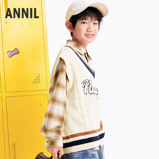 【实体店同款】男童背心秋季新款安奈儿童装AB532101 商品图1