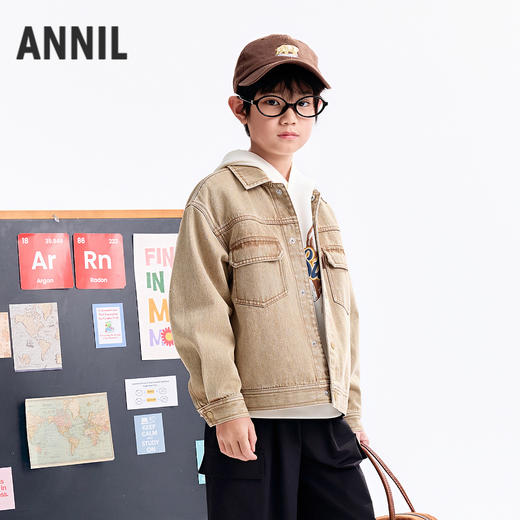 【实体店同款】男童夹克外套秋季新款安奈儿童装AB535121 商品图0