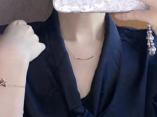 蒂芙尼 T新版微笑满钻项链 v金材质闪闪惹人爱✨（ZS*XTY） 商品图4