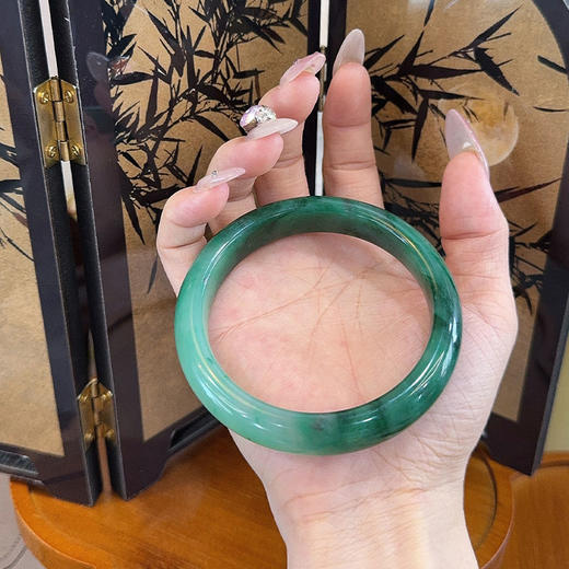 ISME非洲翠系列 冰种飘花手串耳钉耳线吊坠项链戒指手镯 节日送礼佳品 商品图7