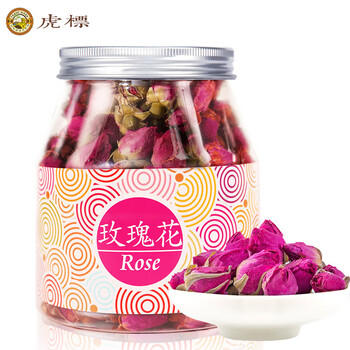 虎标  中国香港品牌花草茶 平阴重瓣玫瑰花 100g/罐装 /水饮冲调 /花草/养生茶 /代用茶/花草茶 商品图0