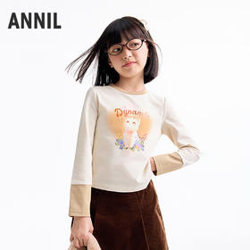 【实体店同款】女童长袖针织衫秋季新款安奈儿童装AG531299