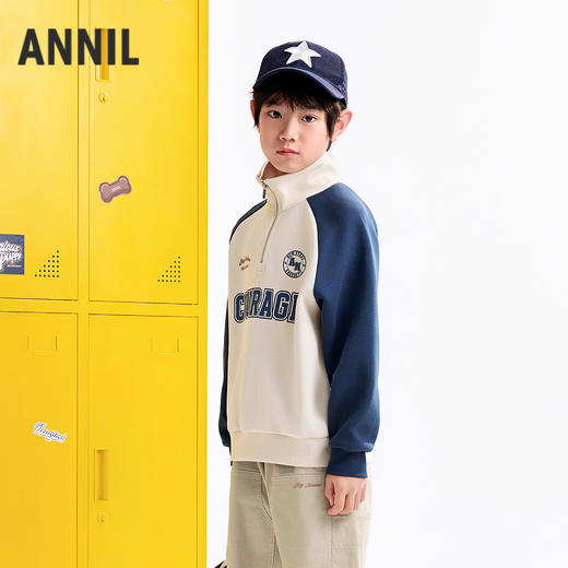【实体店同款】男童长袖上衣秋季新款安奈儿童装AB531132 商品图1