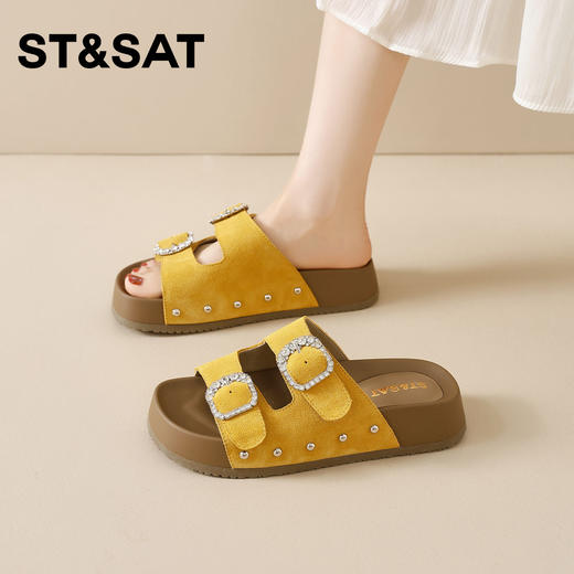 星期六复古百搭厚底勃肯凉拖SSD2110T8A 商品图6