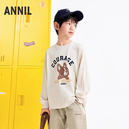 【实体店同款】男童圆领长袖针织衫秋季新款安奈儿童装AB531130 商品图2