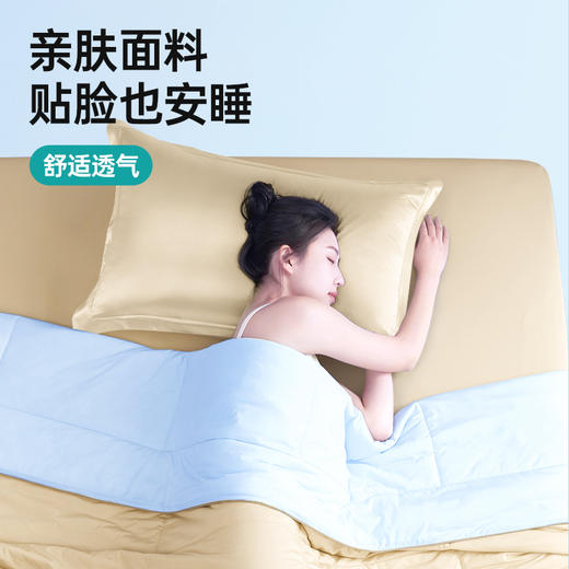 【Maynos水洗冰丝枕套】 光滑细腻冰丝面料 清凉更亲肤 炎热夏天整夜安睡 商品图1