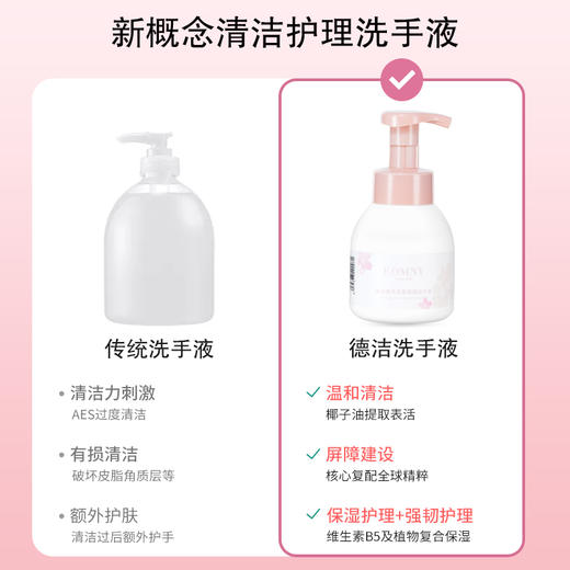 【自营】徳洁樱花香氛泡泡洗手液300ml/瓶 商品图1
