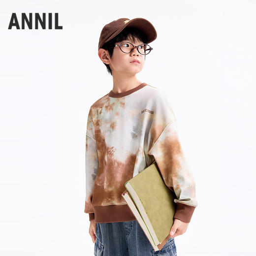 【实体店同款】男童圆领长袖卫衣秋季新款安奈儿童装AB531123 商品图2