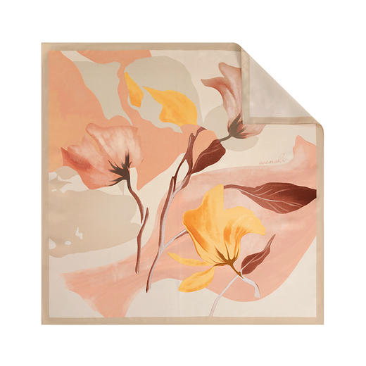 万事利“兰香语”88厘米双面印花大方巾 商品图3