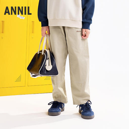 【实体店同款】男童全腰梭织单裤秋季新款安奈儿童装AB536114 商品图0