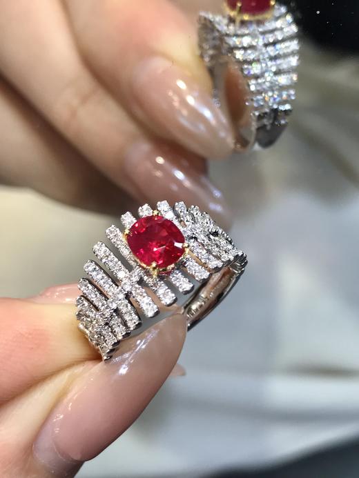 1.06ct刻面红宝石戒指 商品图4