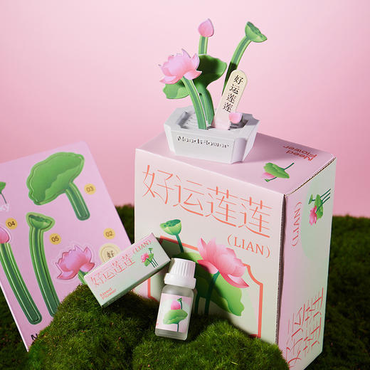 【中式香薰盆栽摆件】好运植达香薰石膏摆件挥发香薰精油教师节中秋节伴手礼礼盒礼品 商品图2