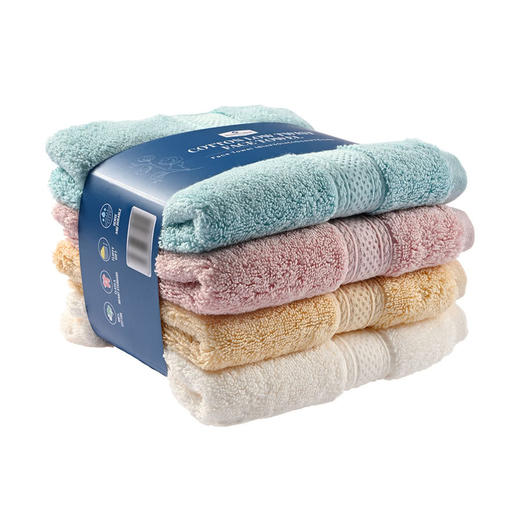 MM 山姆 Member's Mark 纯棉低捻面巾4条装 40cm*76cm 商品图0