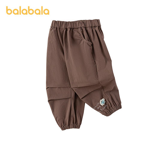 【商场同款】巴拉巴拉宝宝长裤女童束脚伞兵裤2025秋新款字母印花 商品图4