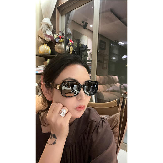 《可可挚爱杂物记》 双C叠戴戒指|错落组合 别针开口戒指|刚柔并济 冰晶繁花戒指|灵动优雅 水晶点缀 均码7号【非质量问题不退，谢谢理解】 商品图4