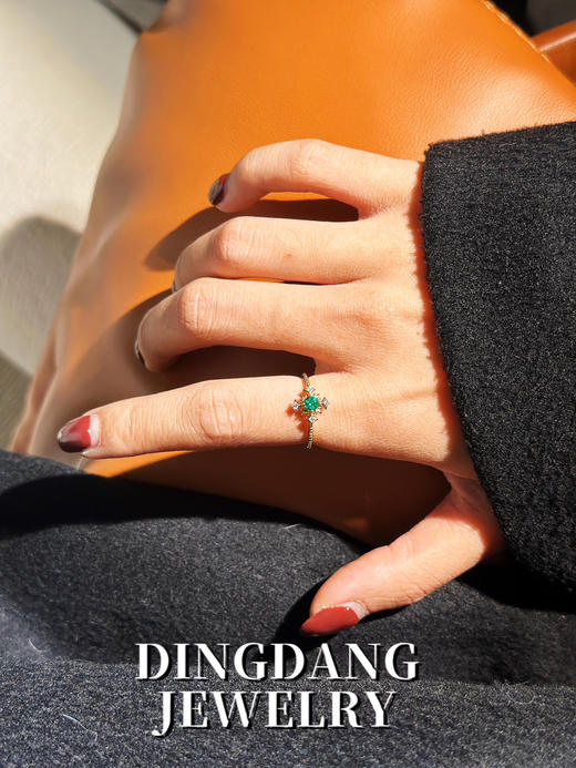 潘杰希尔祖母绿 沃顿绿 钻戒 vibrant证书 商品图2