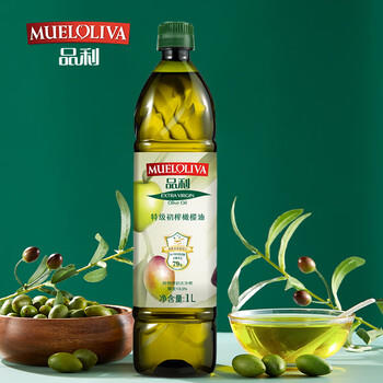 品利（MUELOLIVA）【保真橄榄油】特级初榨橄榄油1L食用油西班牙进口辅食油送礼 /粮油调味 /食用油 /橄榄油 商品图4