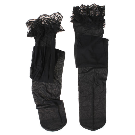 漫渺爆款性感蕾丝花边长筒袜过膝纯欲情趣丝袜欧美外贸批发蕾丝丝袜女 商品图8