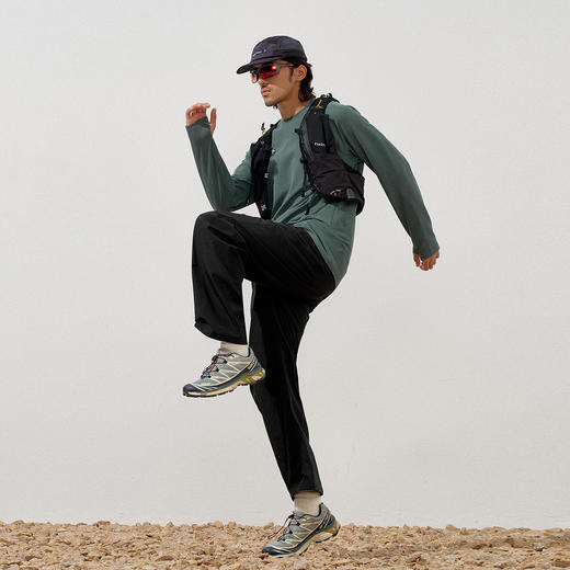 714street吸湿速干凉感防晒运动长袖 2025秋季国潮宽松圆领T恤男 商品图2