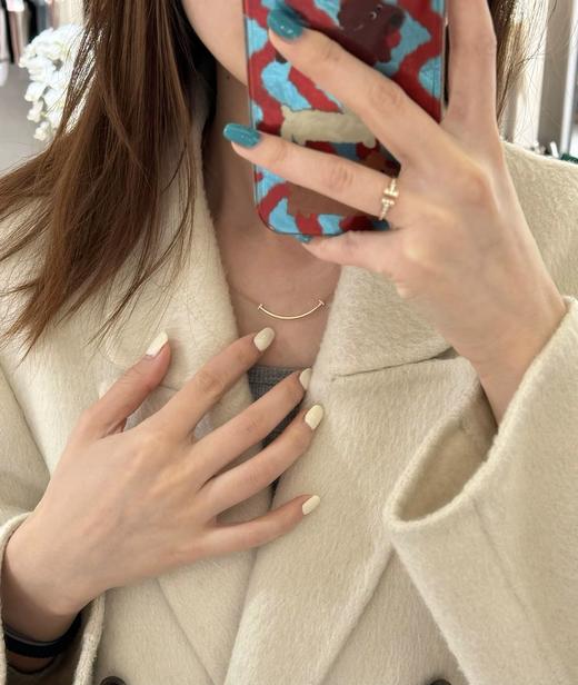 蒂芙尼 T新版微笑满钻项链 v金材质闪闪惹人爱✨（ZS*XTY） 商品图8