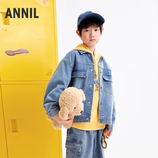 【实体店同款】男童牛仔外套秋季新款安奈儿童装AB535017 商品图2